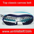 Mens 100 Plain Colors Airplane Buckle Canvas Web Military Webbing Waist Belt Waistbandt (EDB-13020912)